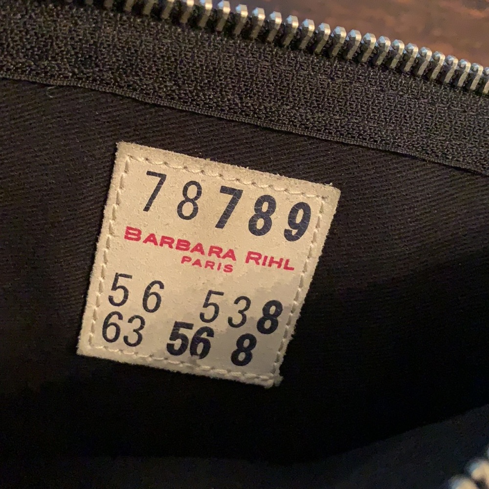 Barbara Rihl Paris Flair Zip Bag with Strap EUC! - Picture 7 of 8